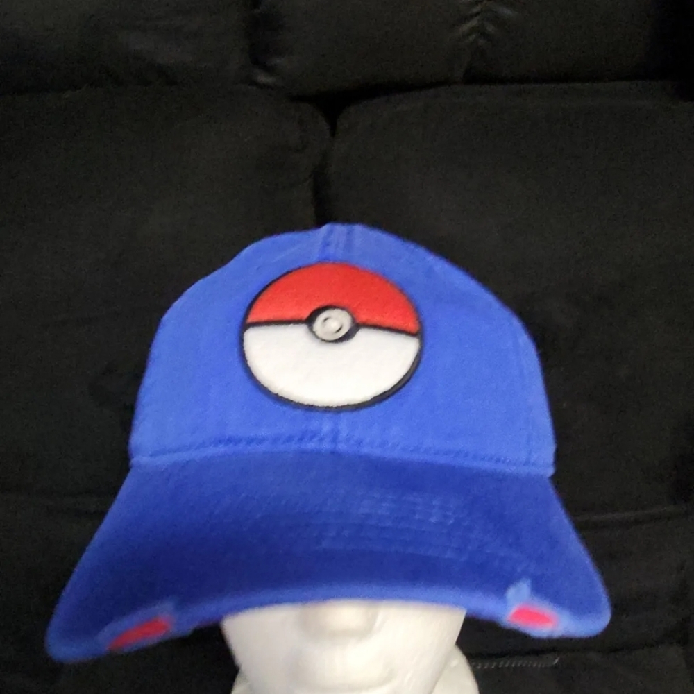 BIOWORLD Pokémon XY Blue Adjustable Dad Strapback Cap Hat